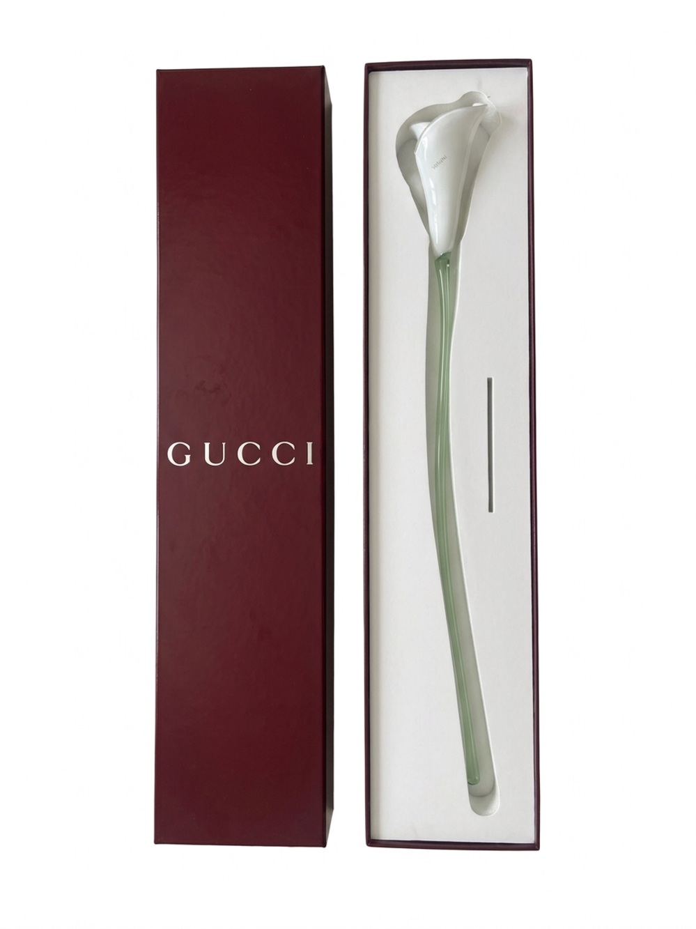 Venini x Gucci Murano Art Glass Calla Lily Flower Sculpture Italy
